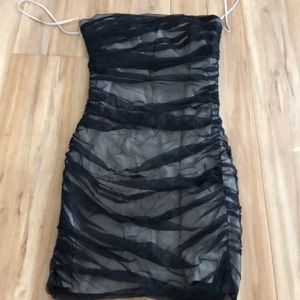 Armani Strapless mini dress